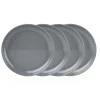Marbella Grey Stacking Melamine Salad Plate, Set of 4