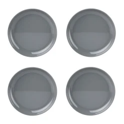 Marbella Grey Stacking Melamine Salad Plate, Set of 4