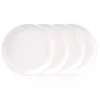 Marbella White Stacking Melamine Salad Plate, Set of 4