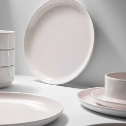 Marbella White Stacking Melamine Salad Plate, Set of 4