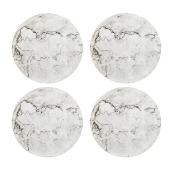 Marble Melamine Salad Plate, Set of 4
