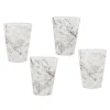 Marble Melamine Tumbler, Set of 4