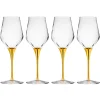 Marcella Gold Stem White Wine, Set of 4