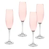 Meridian Blush Flute, Set of 4