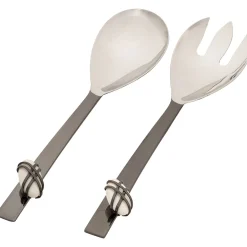 Midnight Pebble Salad Server Set