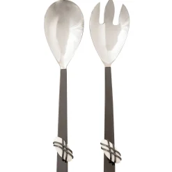 Midnight Pebble Salad Server Set