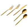 Milano Matte Gold 18/10 Stainless Steel 20 Piece Flatware Set, Service For 4
