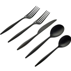 Milano Midnight 18/10 Stainless Steel 20 Piece Flatware Set, Service For 4