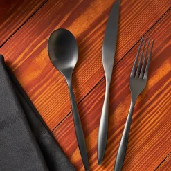 Milano Midnight 18/10 Stainless Steel 20 Piece Flatware Set, Service For 4