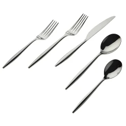 Milano Mirror 18/10 Stainless Steel 20 Piece Flatware Set, Service For 4
