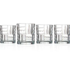 Mosaic Double Old Fashion Glass, Set of 4