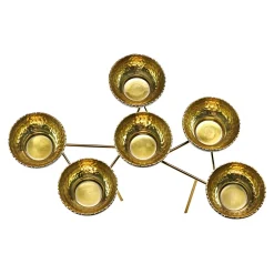 Munro Black & Gold Hammered Appetizer Server