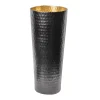 Munro Black and Gold Hammered Vase