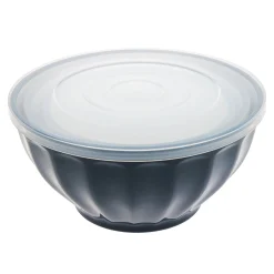 Navy Fluted 3 Piece Storage Bowl Set