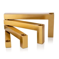 Nesting Gold Tapered Candle Holder