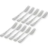 Olympia Sandblasted 18/0 Stainless Steel Dinner Fork, Set of 10