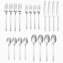 Opus Mirrored 18/10 Stainless Steel 20 Piece Flatware Set, Service For 4