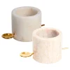 Pacha Marble Salt & Pepper Cellar Set