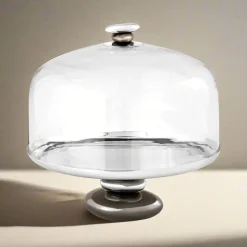 Pebble Gunmetal Cake Dome
