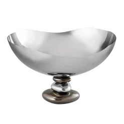 Pebble Gunmetal Flair Serving Bowl