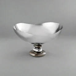 Pebble Gunmetal Flair Serving Bowl