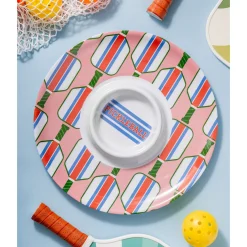 Pickle Ball Melamine Chip-n-Dip