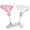 Pink Bow Coupe, Set of 2