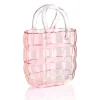 Pink Quilted Handbag Vase