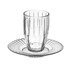 Pleat Crystal Kiddush Set