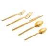 Podium Matte Gold 18/10 Stainless Steel 20 Piece Flatware Set, Service For 4