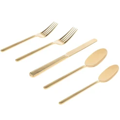 Rail Gold 18/10 Stainless Steel 20 Piece Flatware Set, Service For 4