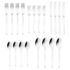 Ramp Mirrored 18/0 Stainless Steel 20 Piece Flatware Set, Service For 4