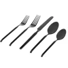 Ramp Mirrored Black 18/0 Stainless Steel 20 Piece Flatware Set, Service For 4