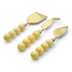 Rathlin Butter Yellow 3 Piece Cheese Tool Set