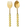 Rathlin Butter Yellow Salad Server Set