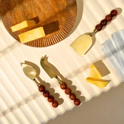 Rathlin Caramel 3 Piece Cheese Tool Set