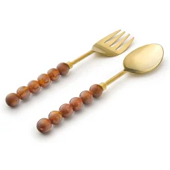 Rathlin Caramel Salad Server Set