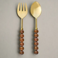 Rathlin Caramel Salad Server Set