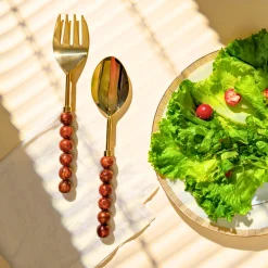 Rathlin Caramel Salad Server Set