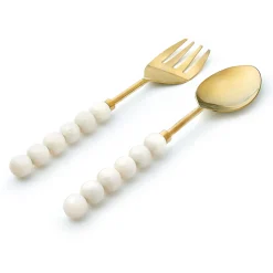 Rathlin White Salad Server Set