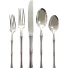 Rattan Mirrored 18/10 Stainless Steel 20 Piece Flatware Set, Service For 4