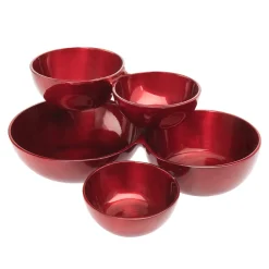 Red Serving Cluster Bowl