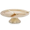 Revere Champagne Gold Footed Cake Stand with Server