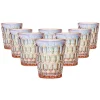 Rex Pink Iridescent Double Old Fashion Set of 8