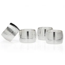 Ribbed Napkin Ring Set