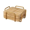 Ridgewood Gold Coaster Set with Stand