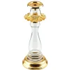Ripple Gold Large Tapered & Pillar Candleholder