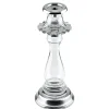 Ripple Silver Large Tapered Candleholder