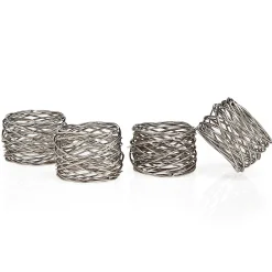 Round Mesh Napkin Ring Set