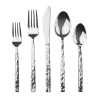 Rustic Mirrored 18/10 Stainless Steel 20 Piece Flatware Set, Service For 4